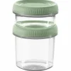 Stapelbaar vershoudbakje rond 80 -150 ml Smart to go eco Curver