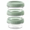 Stapelbaar vershoudbakje 3 stuks rond 80 ml Smart to go eco Curver