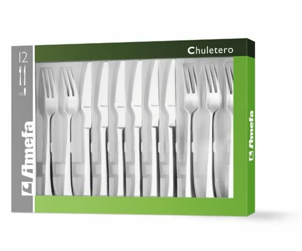 Steakbestek set 12 delig Chuletero Amefa