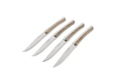 Steakmessen set van 4 Zebra RVS