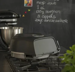 Stove top pizza oven Fernus Charcoal Mat zwart
