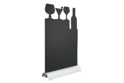Tafelkrijtbord cocktail silhouet zwart