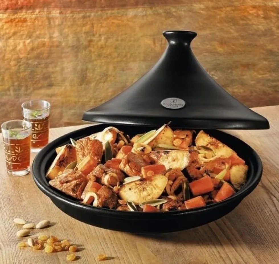Tajine 27 cm Fusain zwart Emile Henry