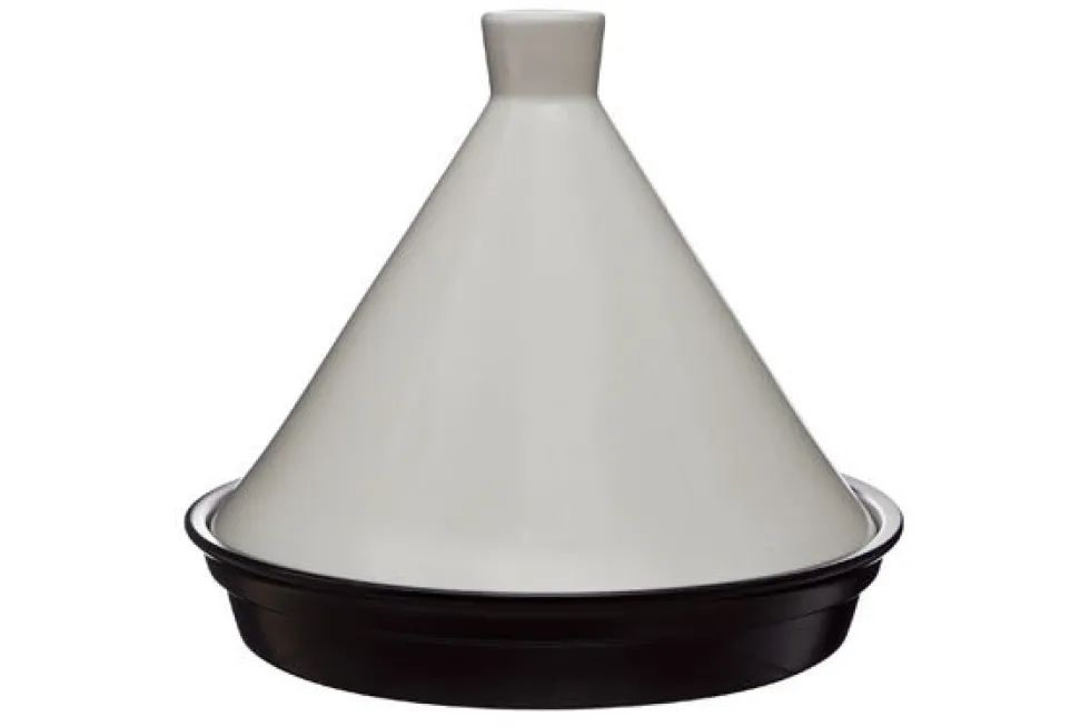 Tajine 29 cm zwart wit Okinawa