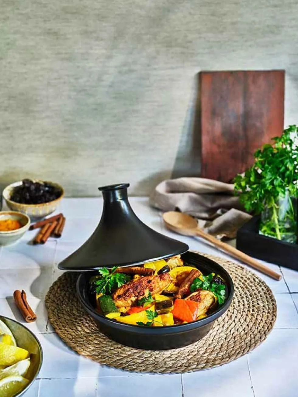 Tajine onyx 25 cm zwart