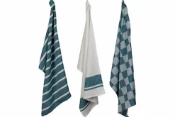 Theedoek Blauw Set van 3