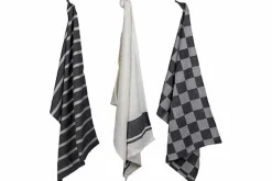Theedoek Zwart Set van 3