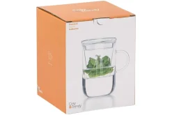 Theeglas met filter 470ml Borosilicate