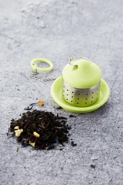 Thee infuser RVS/Silicone Groen