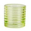 Theelichthouder Fluo groen D6xH6 cm