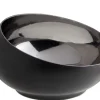 Theelichthouder Rond & Schuin Zwart 20 cm