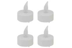 Theelicht LED Wit - Set van 4 stuks