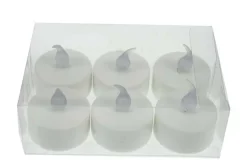 Theelicht LED Wit - Set van 6 stuks