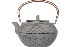 Theepot gietijzer grijs en koper 1,2 L Shinto