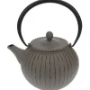 Theepot gietijzer met filter grijs 1,2 L Lantern