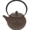 Theepot gietijzer met filter bruin 1,2 L Lantern