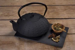 Theepot gietijzer zwart 1,2 L Saitama
