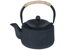 Theepot gietijzer zwart 0,8 L Takachiko