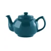 Theepot 1.1L Glanzend 6-Kops Blauwgroen