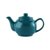 Theepot 0.45L Glanzend 2-Kops Blauwgroen