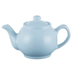 Theepot 0.45L Glanzend 2-Kops Pastelblauw