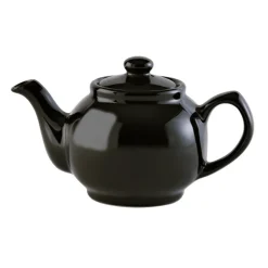 Theepot 1.1L Glanzend 6-Kops Zwart
