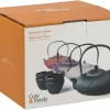 Theepot met kopjes gietijzer rood 1,2 L Pumpkin