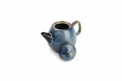 Theeset pot 80 cl met 4 kopjes Nova Blue