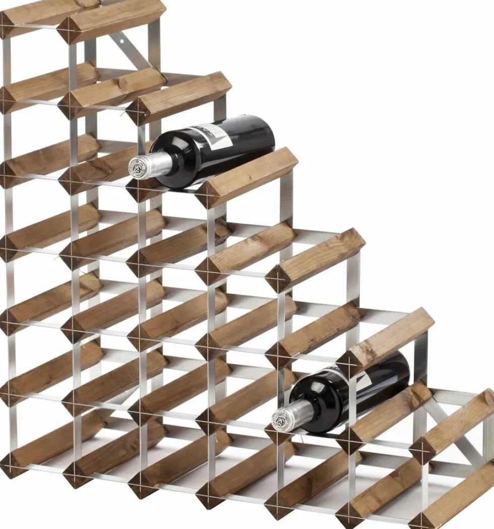 Traditional Wijnrek Stairs Donkere Eik