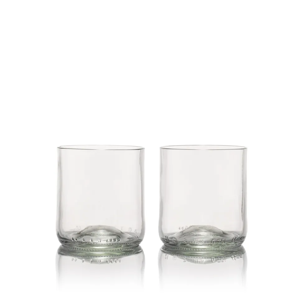 Tumbler 23cl set van 2 Transparant Rebottled