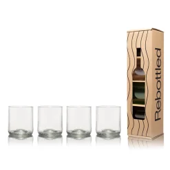 Tumbler 23cl set van 4 Transparant Rebottled