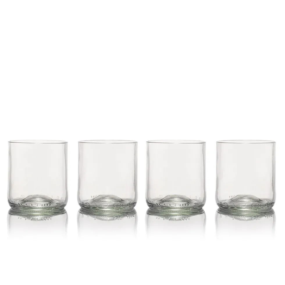 Tumbler 23cl set van 4 Transparant Rebottled