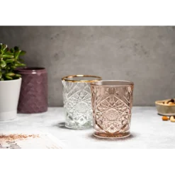 Tumbler glas donker roze 35 cl Hobstar Libbey