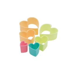 Uitsteekvormpjes set van 6 stuks Hart Dotz