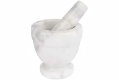Vijzel en stamper 10 cm marmer