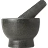 Vijzel met stamper graniet antraciet 11cm x H8cm
