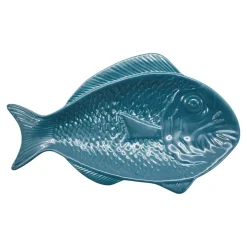 Visschaal 28 cm Petrolblauw