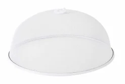 Voedselkap metaal wit 35 cm