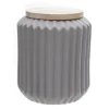 Voorraadpot met houten deksel 16 cm