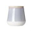 Voorraadpot met houten deksel 12 cm Luna