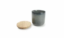 Voorraadpot set 2-delig Meridian groen/blauw
