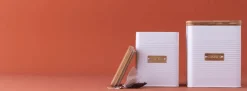 Voorraadpot Thee Otto Square Wit