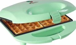 Wafelijzer mint groen Bestron