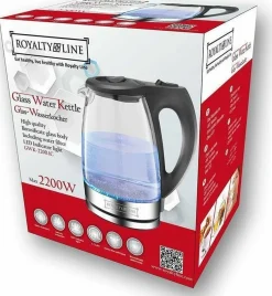 Waterkoker blauw snoerloos 1,7 liter Royalty Line