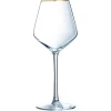 Wijnglas 38cl gouden rand Ultime