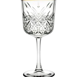 Wijnglas 33 cl Timeless Pasabahce gouden rand