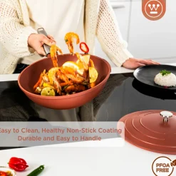 Wokpan 28 cm Rood Performance Series Inductie Westinghouse