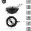 Wokpan 28 cm Zwart Performance Series Inductie Westinghouse