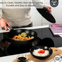 Wokpan 28 cm Zwart Performance Series Inductie Westinghouse