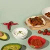 World Foods Set van 3 Fayita Dip Kommetjes